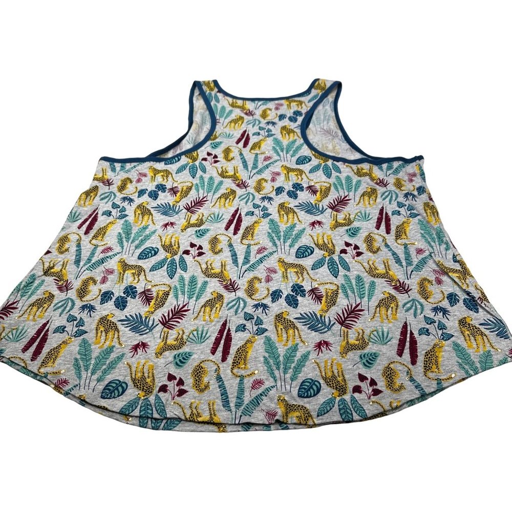 Secret Treasures Women's Size XL 16-18 Sleep Tank Top Leopard Leaves New With Ta
